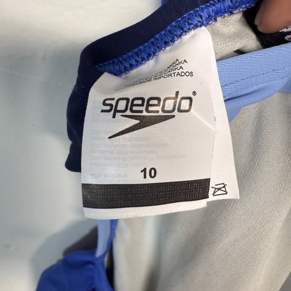 NEW Speedo Quantum Hyper Blue One Piece Womens Swimsuit Size 10 NWT - Picture 3 of 4